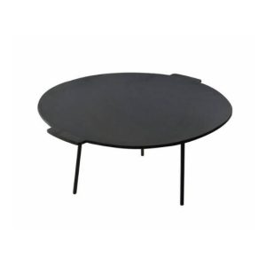 Totai 44cm Round Cast Iron Griddle Plate with Legs